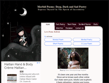 Tablet Screenshot of morbidpoems.com